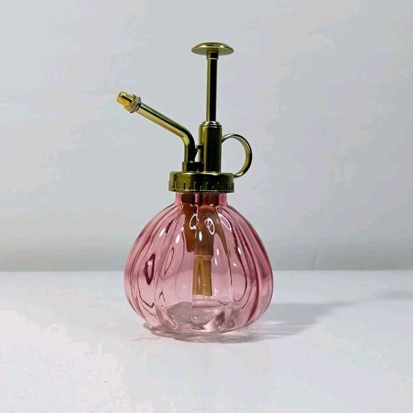 Plant Watering Pot Spray Glass Bottle Sprayer Kettle Flower Mister Pink & Gold - Picture 12 of 12